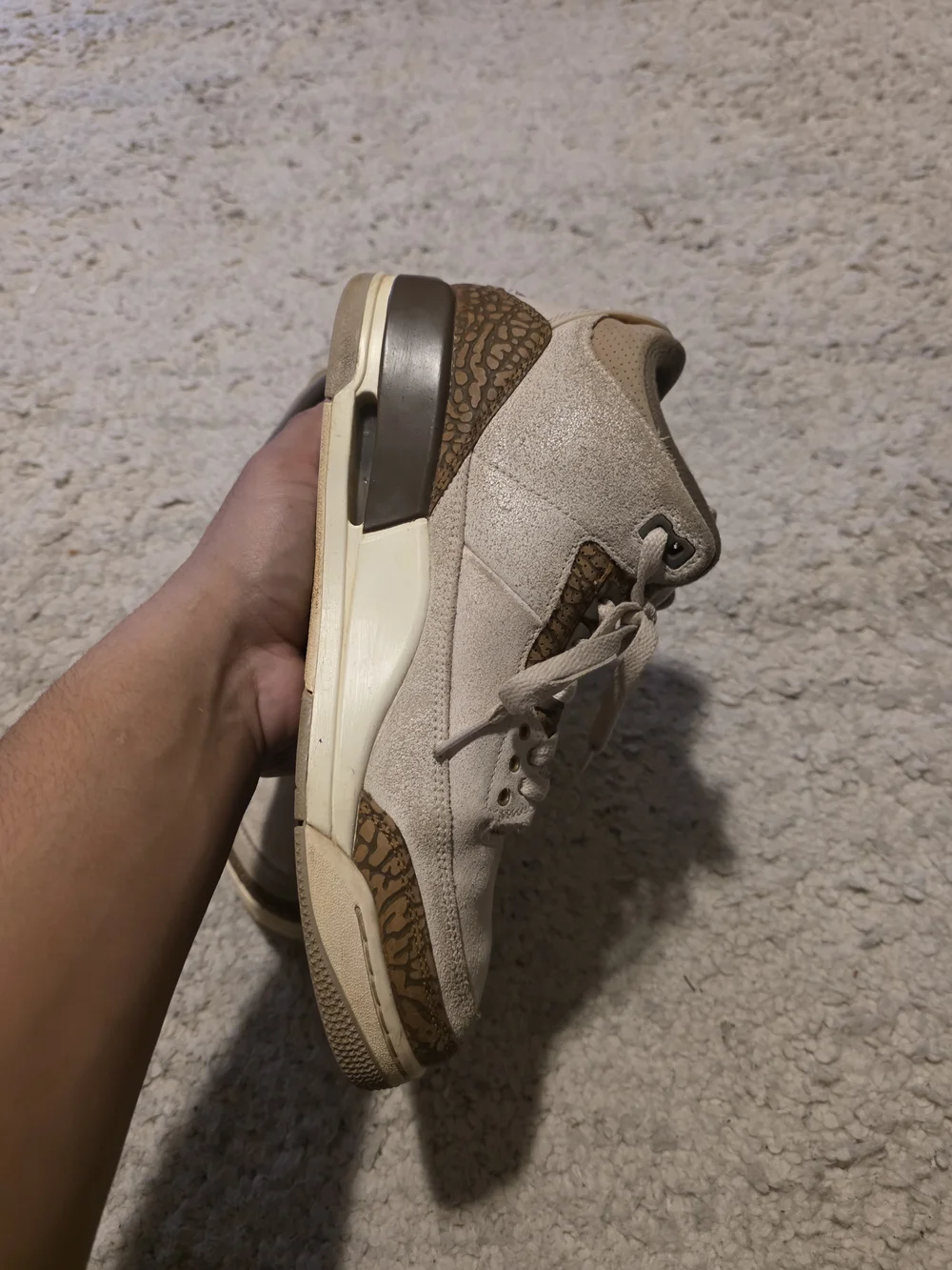 Jordan suede upper